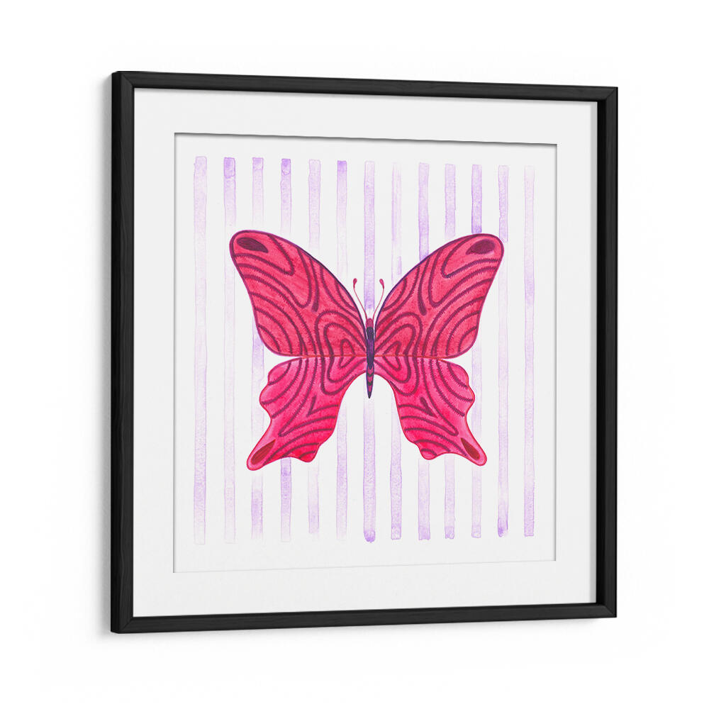BUTTERFLY WITH STRIPES , FASHION POSTERS