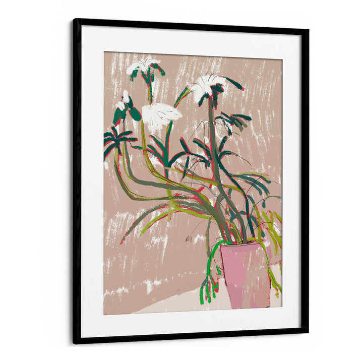 FLORAL  IN A PINK VASE , FLORAL FLOWER PAINTINGS