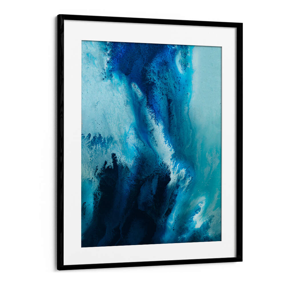 Vibrant blue hues in HAMPTONS, ABSTRACT PAINTINGS transform your space with creativity and sophistication.