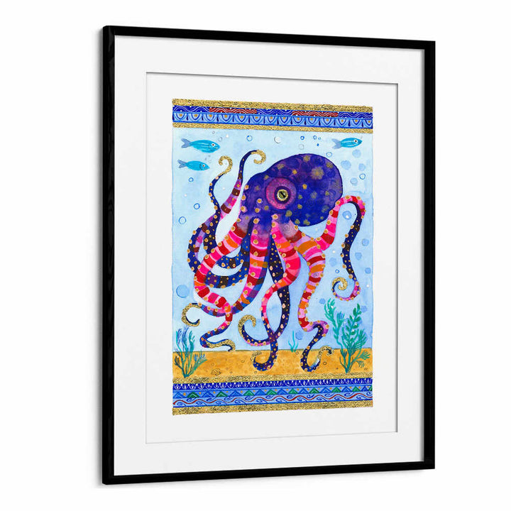 COLORFUL OCTOPUS , BEACH PAINTINGS