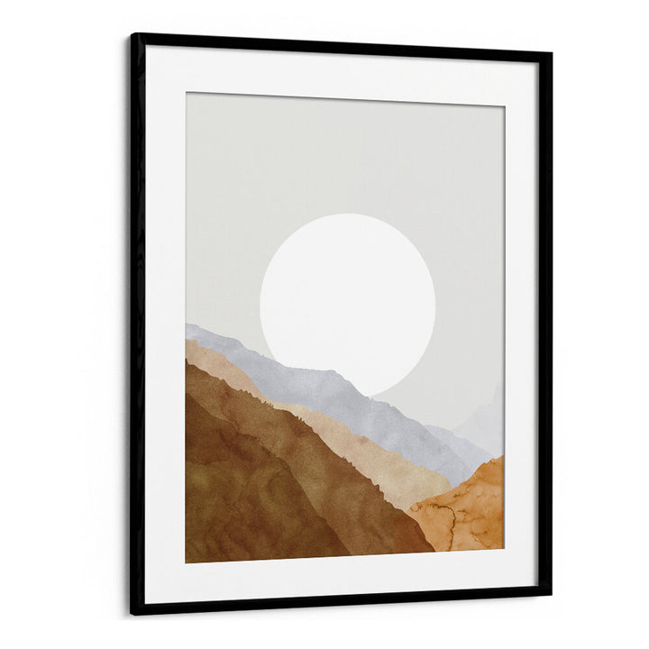 BOHO MOON AND MOUNTAINS , LANDSCAPE PAINTINGS