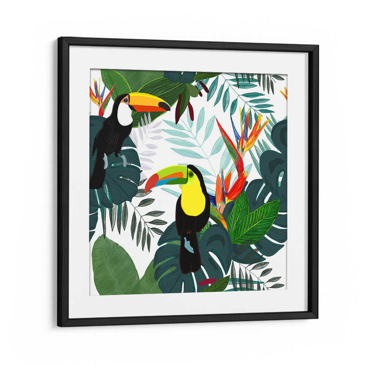 TAUCAN AND BIRD OF PARADISE , ANIMAL PAINTINGS