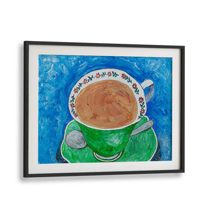 Brightly colored MPUME'S TEACUP, KITCHEN POSTERS art enhances any kitchen space with vibrant charm and personality.