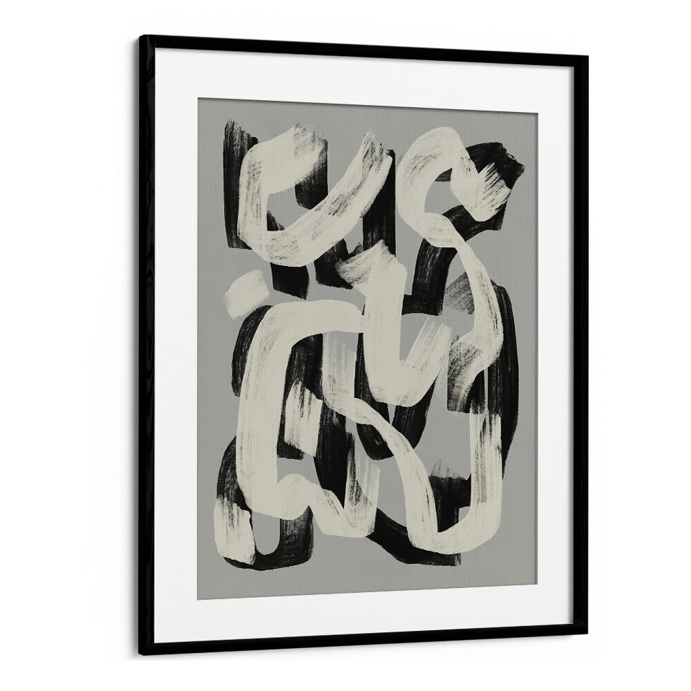 DRY BRUSH ABSTRACT IN BLACK AND WHITE , ABSTRACT PAINTINGS