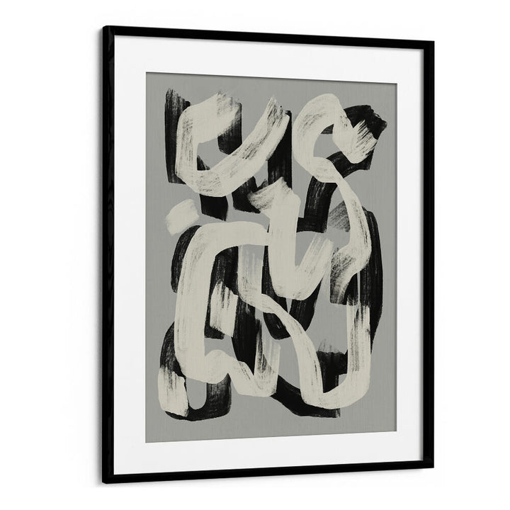 DRY BRUSH ABSTRACT IN BLACK AND WHITE , ABSTRACT PAINTINGS