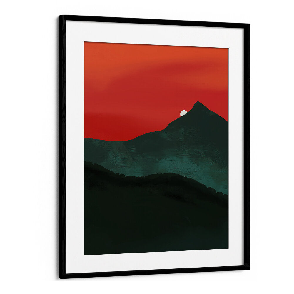 CRIMSON PEAK SUNRISE , LANDSCAPE PAINTINGS