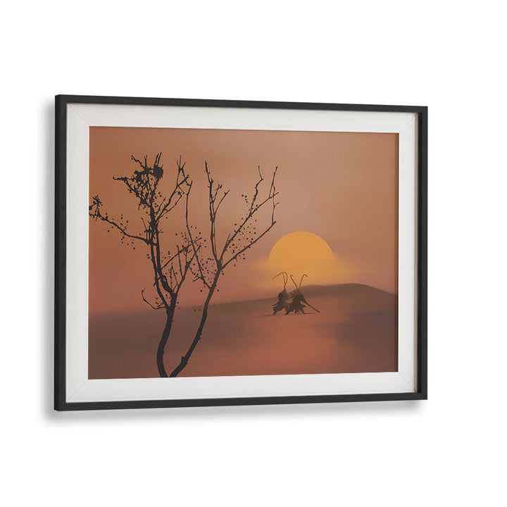 SUNSET OVER A VIVID , LANDSCAPE PAINTINGS