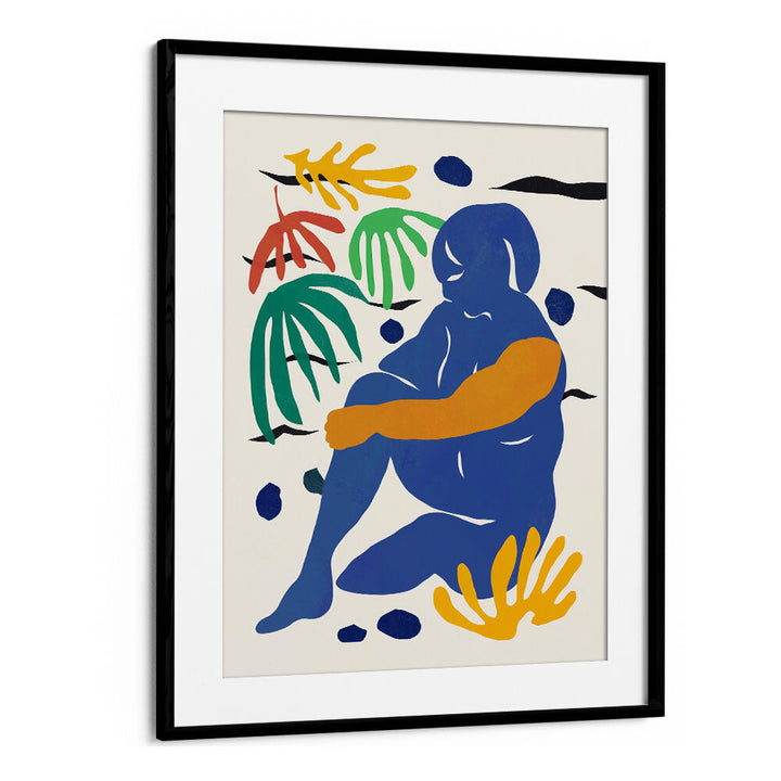 BLUE FIGURE ABSTRACT , COMIC POSTERS