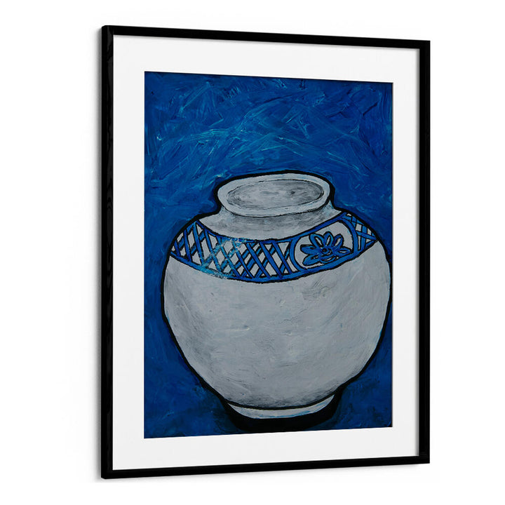 Elegant WHITE VASE WITH BLUE, KITCHEN POSTERS, adding charm to any culinary space with stunning visual appeal.
