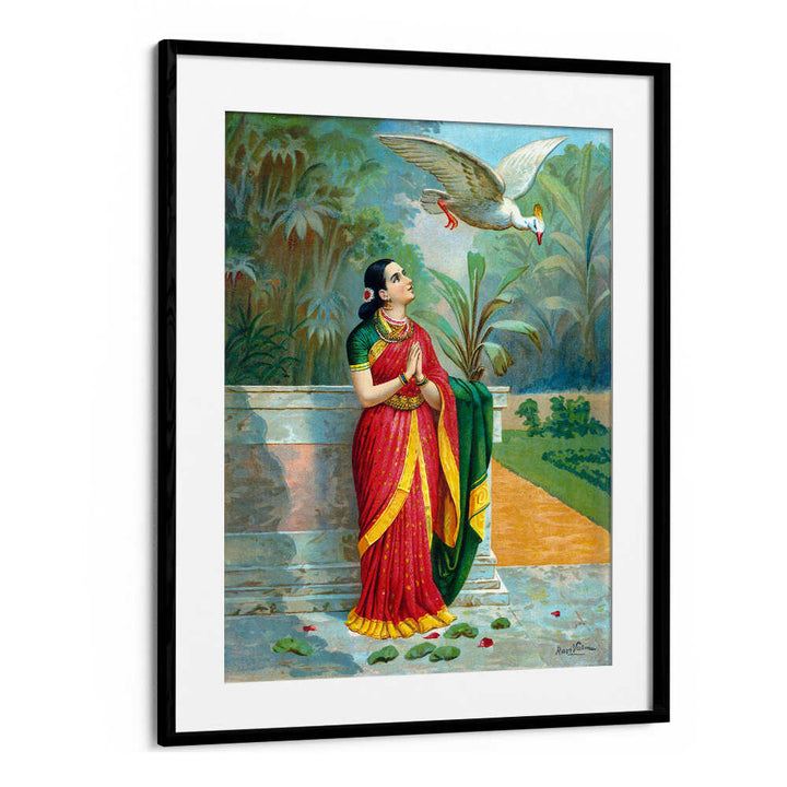 HAUNSA DAMAYANTI SANWADA , INDIAN ART PAINTINGS