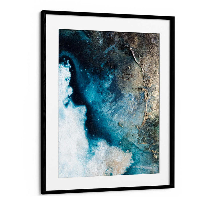 Stunning art piece from THE EDGE, ABSTRACT PAINTINGS collection, showcasing vibrant blues and textured details.