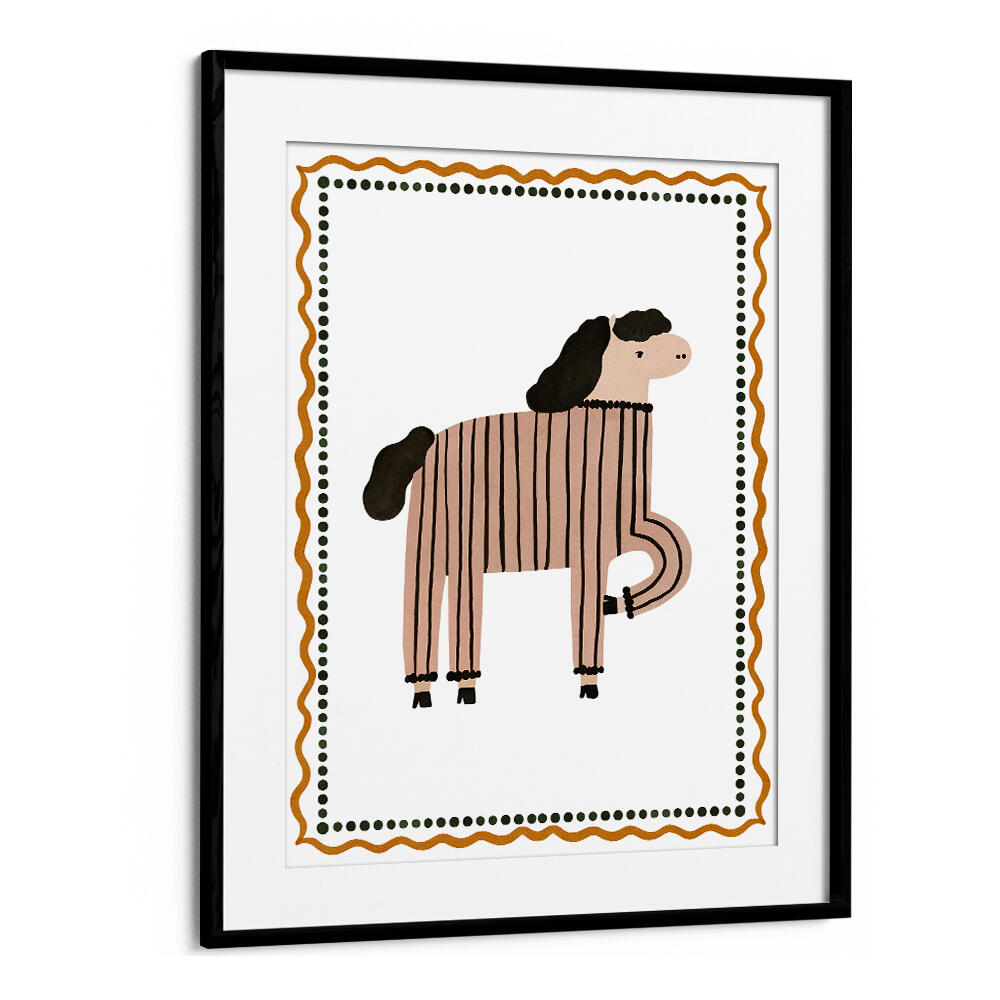 STRIPED HORSE HUMOR , KIDS ROOM PAINTINGS