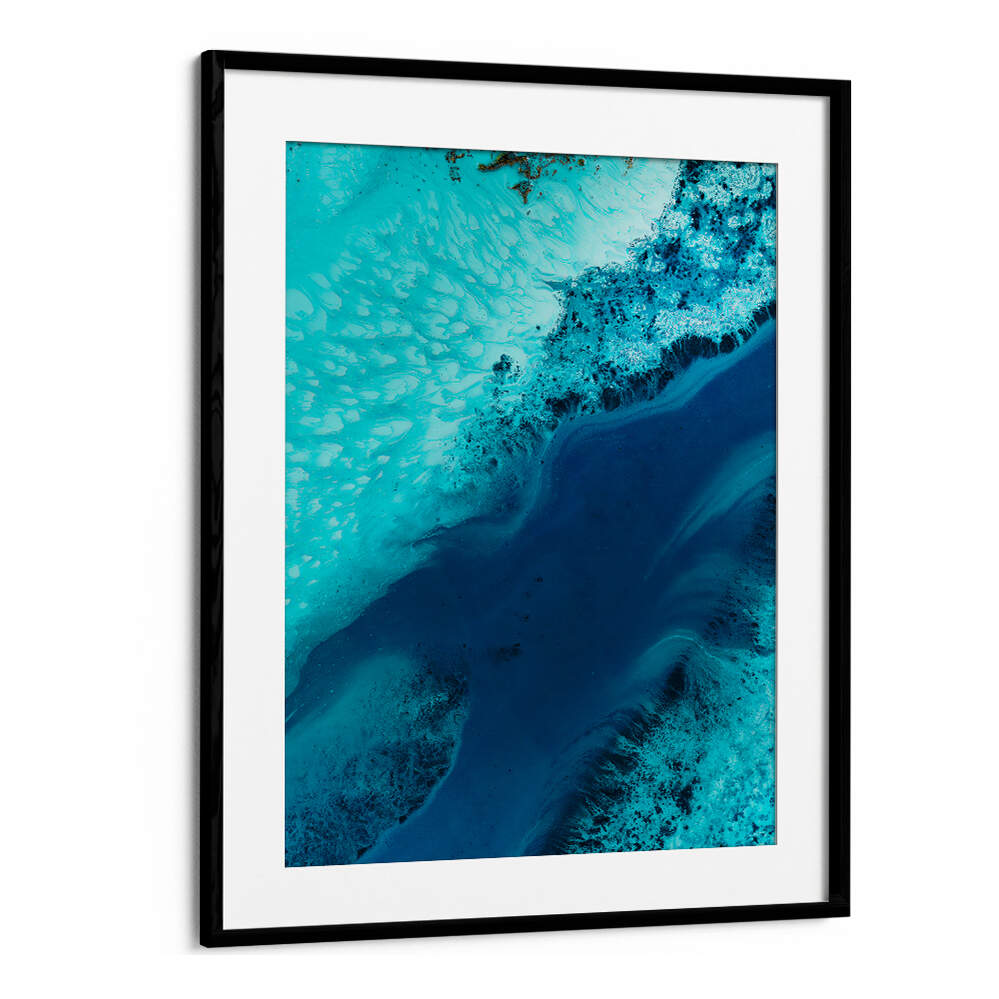 Colorful abstract artwork "SALT WATER PASSAGE II, ABSTRACT PAINTINGS" perfect for enhancing home or office decor.