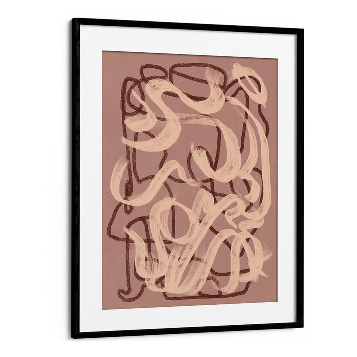 DRY BRUSH ABSTRACT IN NUDE , ABSTRACT PAINTINGS