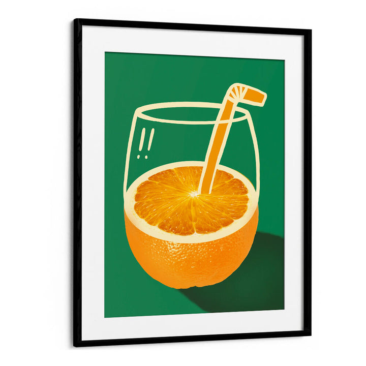 VIBRANT ORANGE CLEVERLY ILLUSTRATED , BAR & CAFE ART