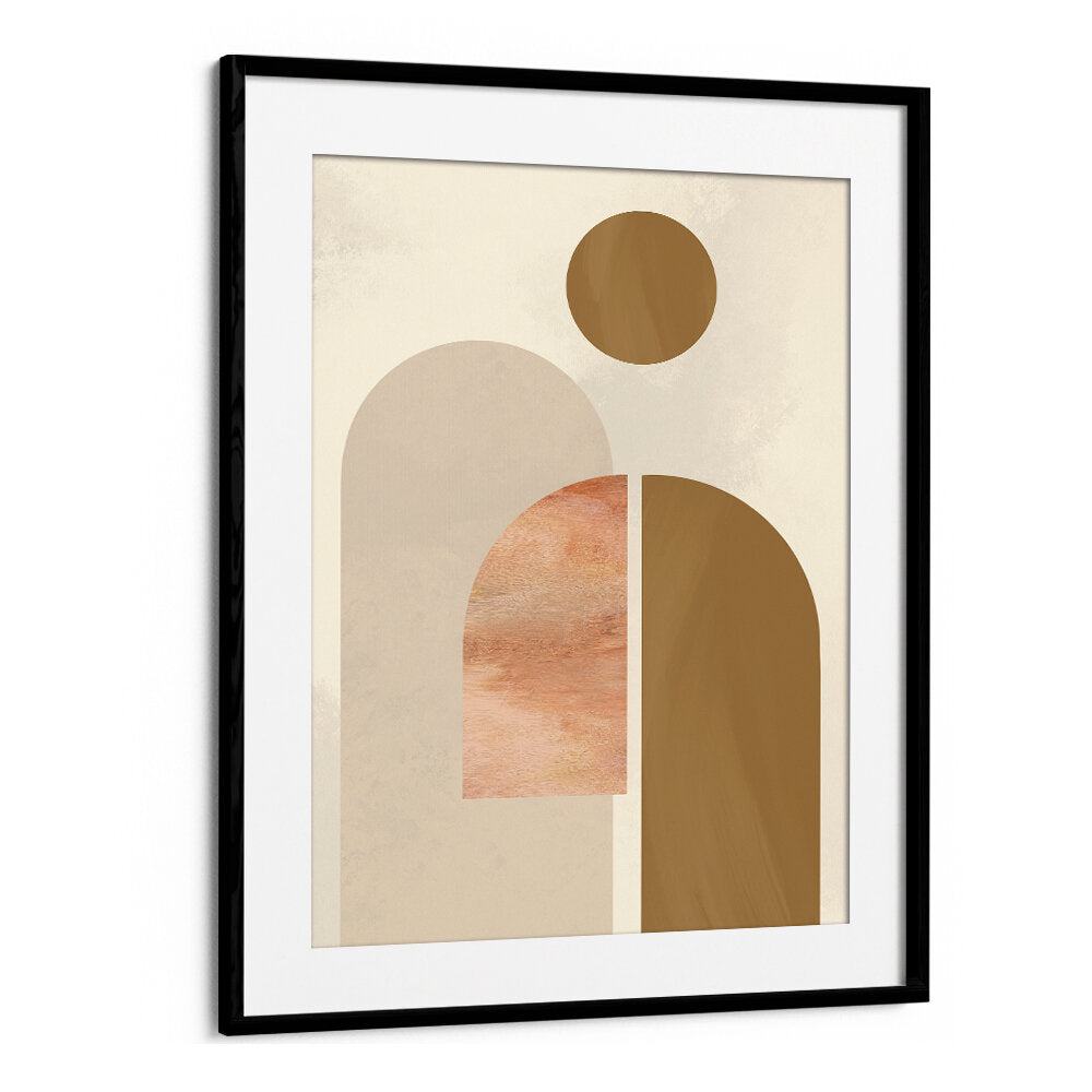 BROWN CIRCLE ABSTRACTS , GEOMETRIC ART PRINTS