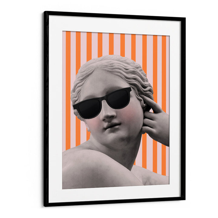 STRIPED GODDESS III , ALTERED ART PRINTS