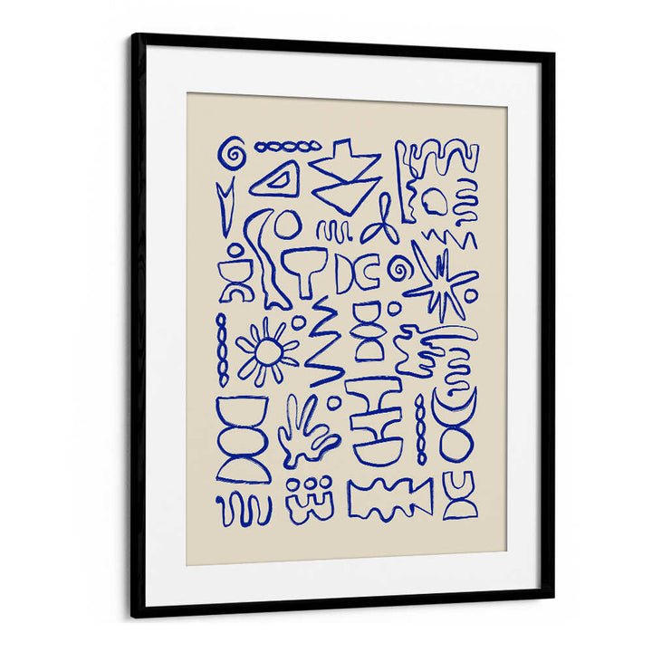 BLUE DOODLES , DOODLE ART PAINTINGS