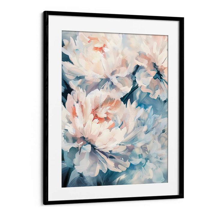 EVERGREEN GREEN PAINTERLY FLORALS X ,FLORAL FLOWER PAINTINGS