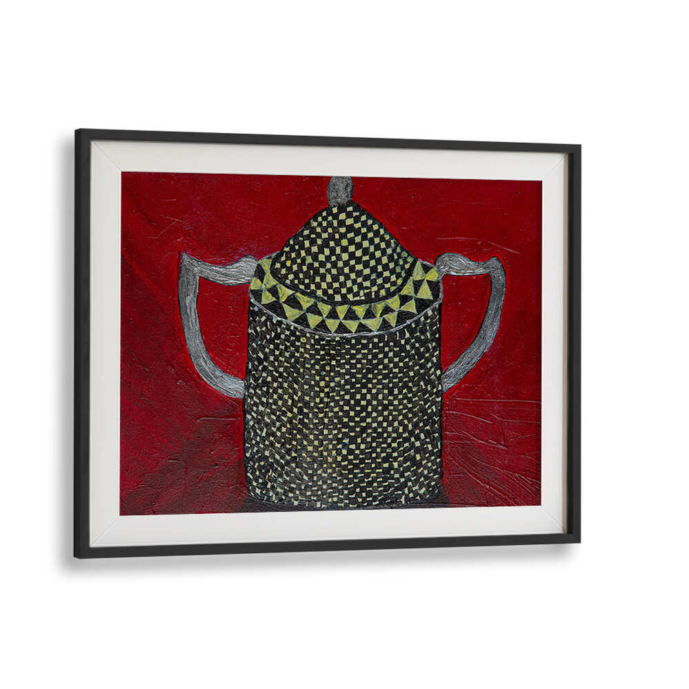 Elevate your kitchen decor with the SUGAR BOWL WITH SILVER, KITCHEN POSTERS, featuring a charming artistic design.