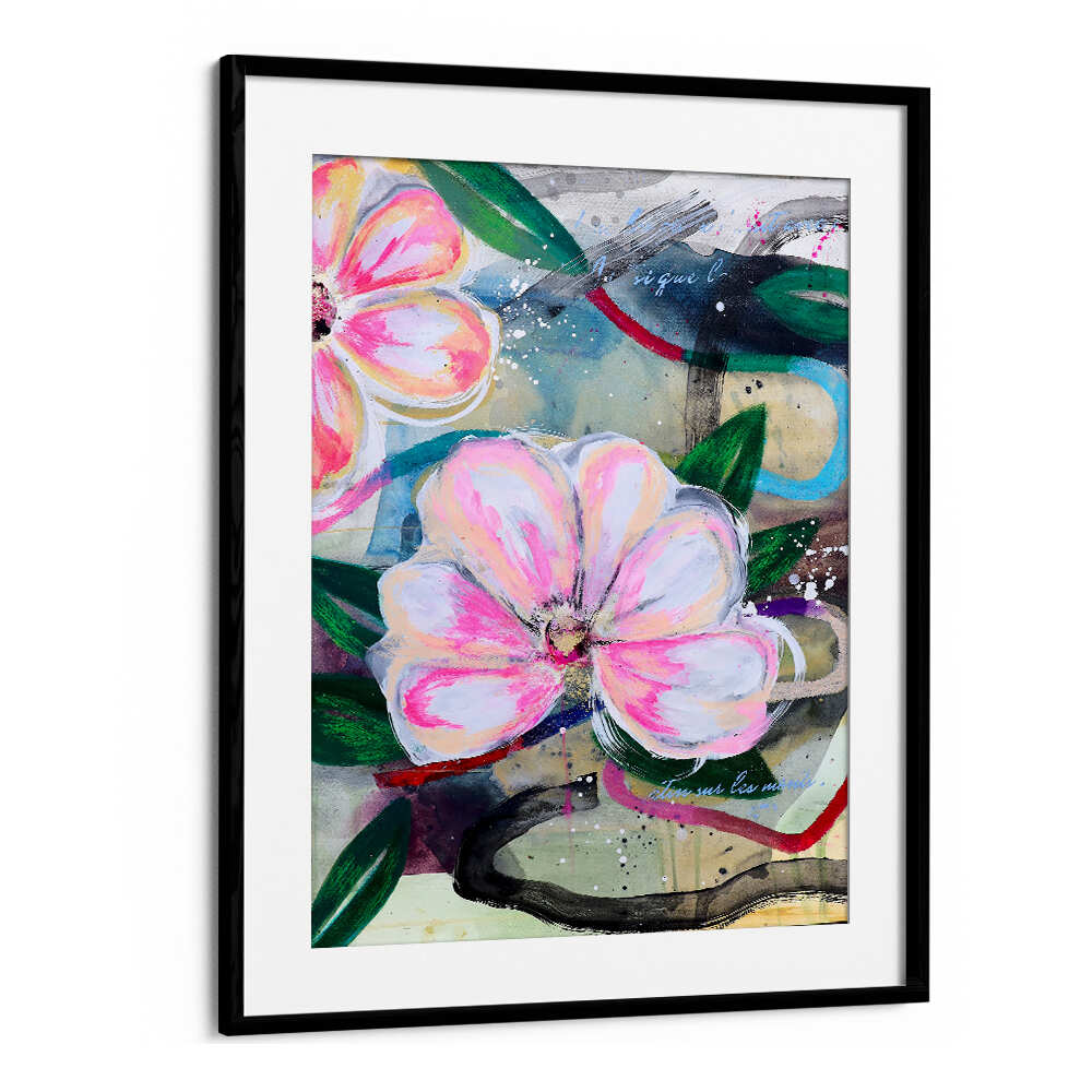 ART ON PAPER , FLORAL FLOWER PAINTINGS