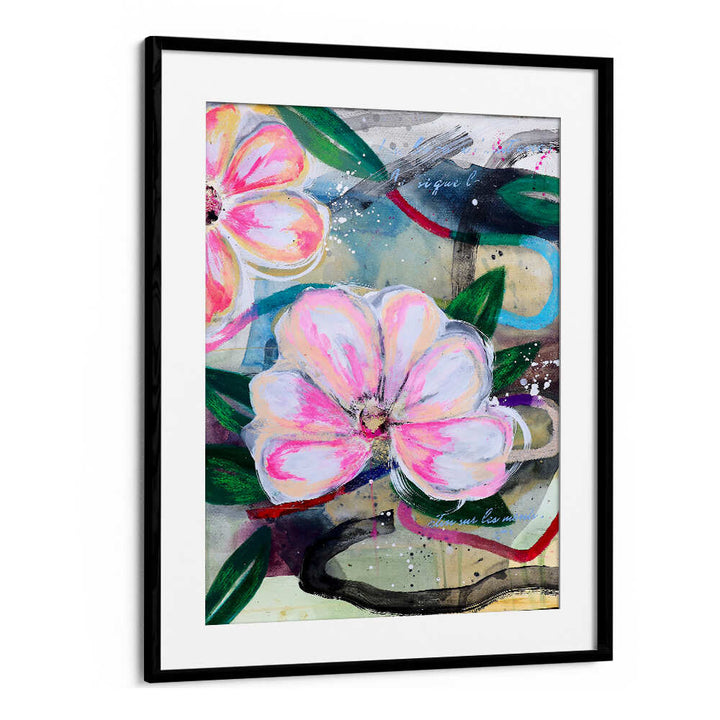 ART ON PAPER , FLORAL FLOWER PAINTINGS