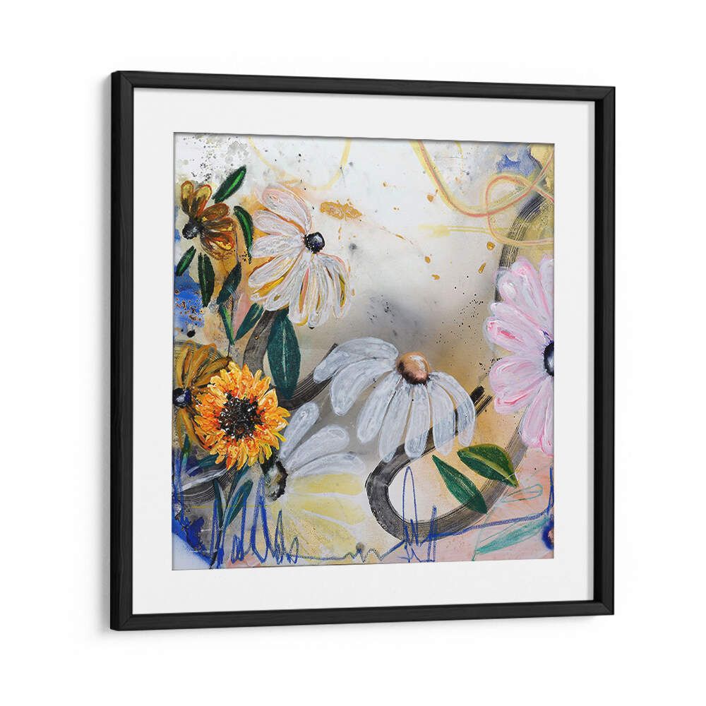 FLORAL ART V , FLORAL FLOWER PAINTINGS