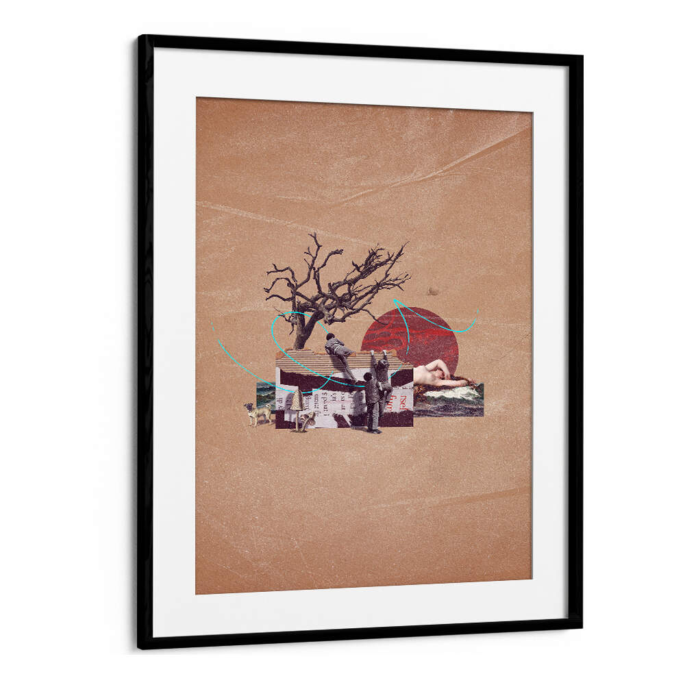 Surreal art print featuring whimsical elements and muted colors, perfect for fans of SECRET, SURREAL ART PRINTS.