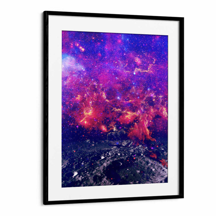 Vibrant SPACE COWBOY, SURREAL ART PRINTS featuring cosmic imagery, perfect for any modern art collection.
