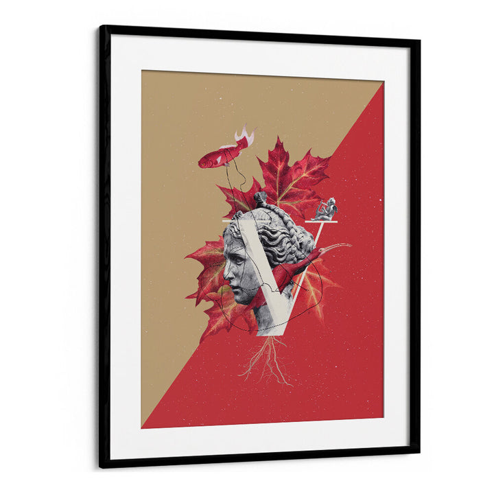 Surreal art print featuring VENUS with vibrant colors and unique elements, perfect for any art lover's collection.