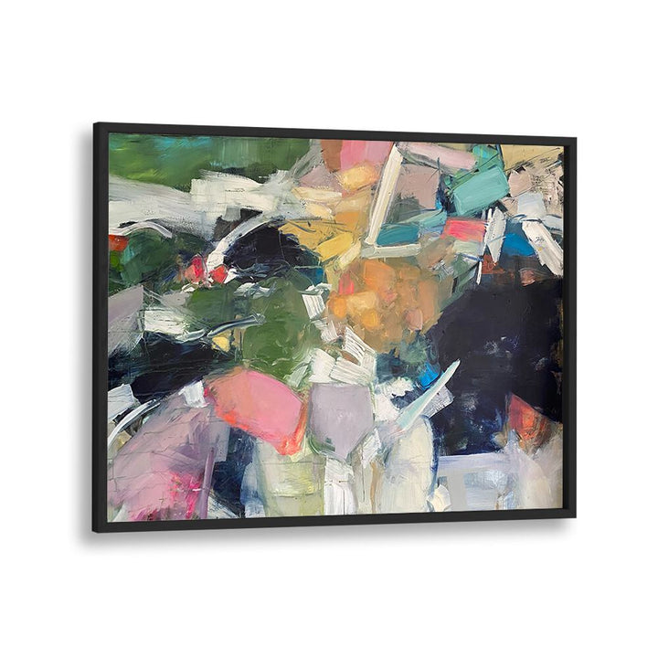 Colorful SCATTER, ABSTRACT PAINTINGS enhance modern home decor, bringing style and vibrancy to any space.