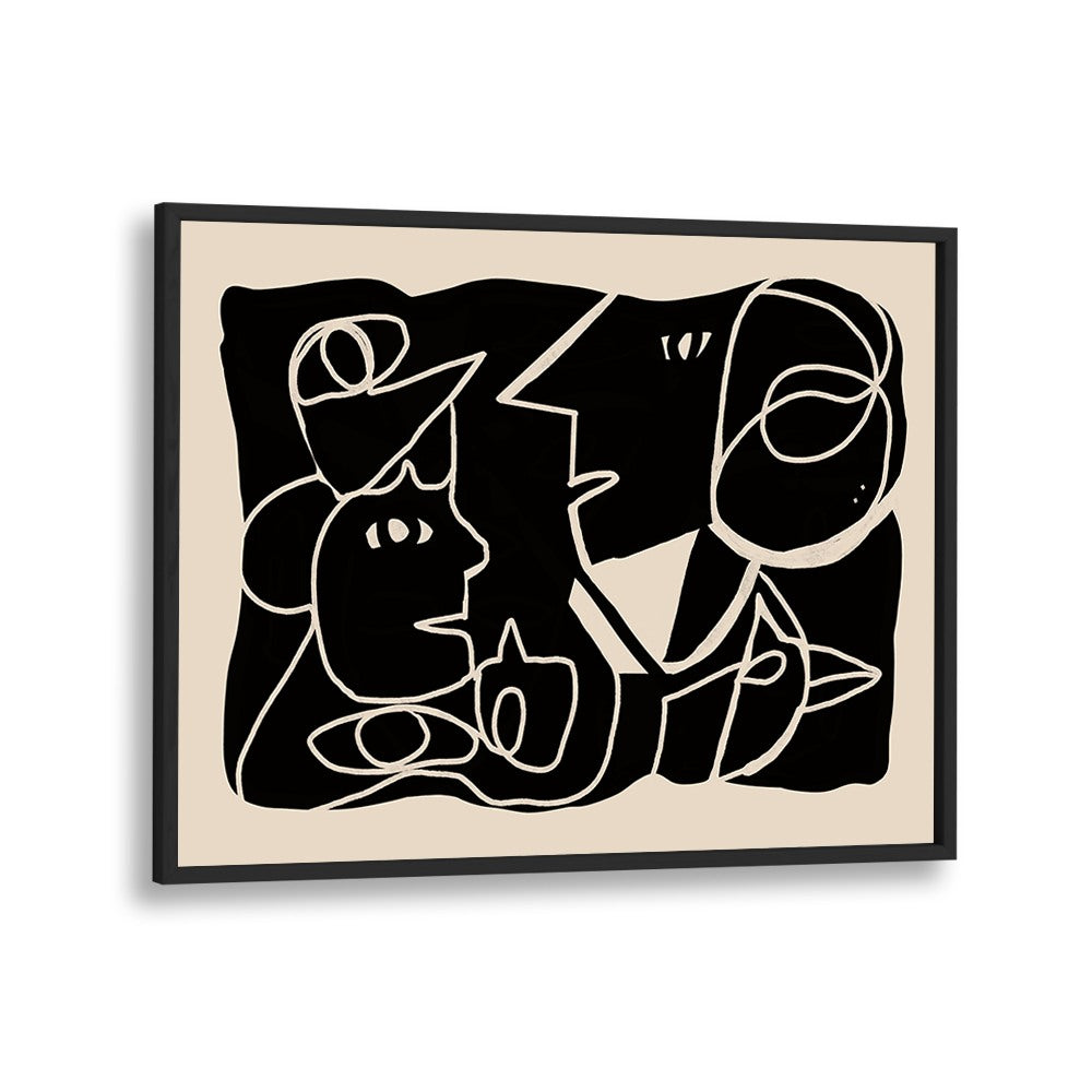 ABSTRACT FACES CONVERSATION