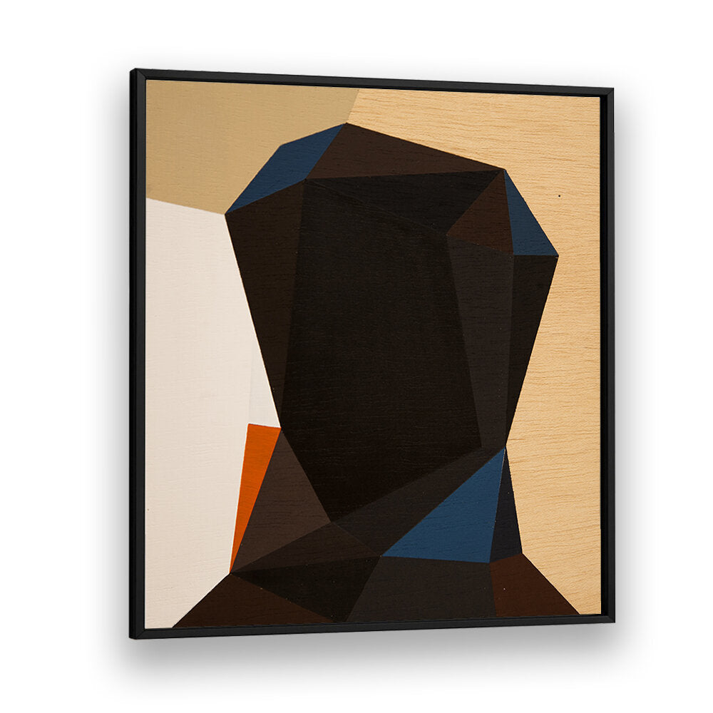 BLACK HEAD I , GEOMETRIC ART PRINTS