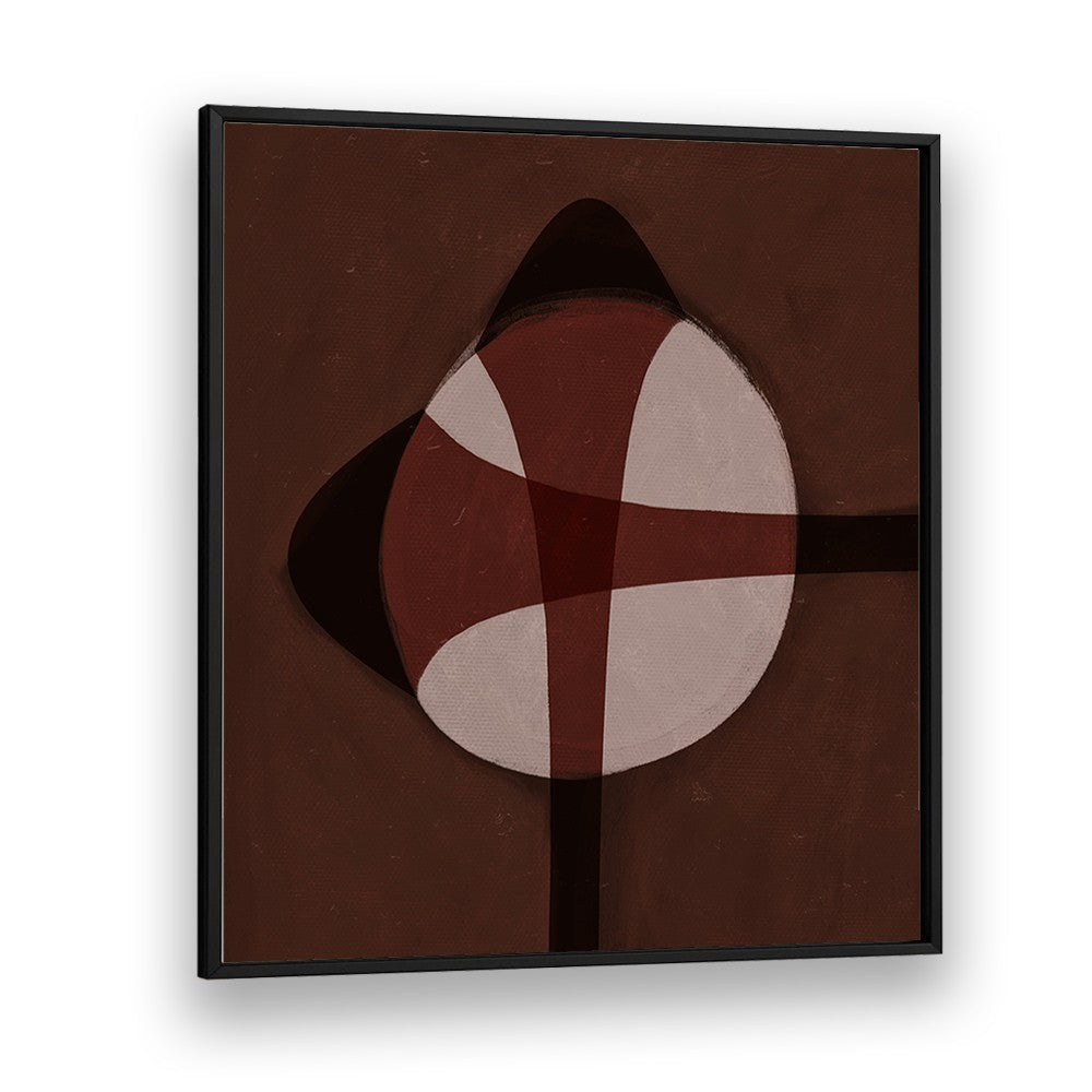 BROWN GEOMETRIC ABSTRACT