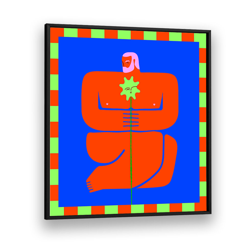 CONTEMPLATIVE EMBRACE , POP ART PAINTINGS