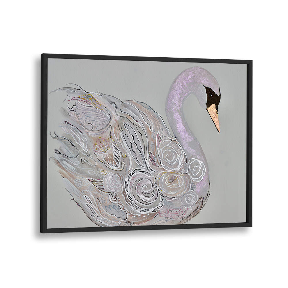Stunning ELEGANT SWAN, ANIMAL PAINTINGS showcasing grace and beauty, perfect for transforming your space.