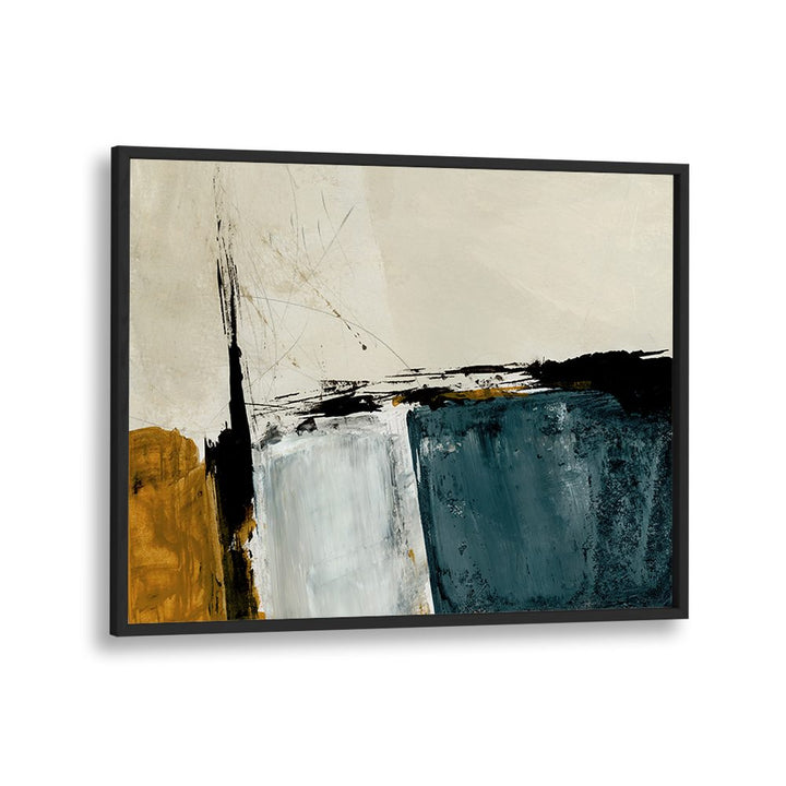 GEOMETRIC OCHRE ABSTRACT