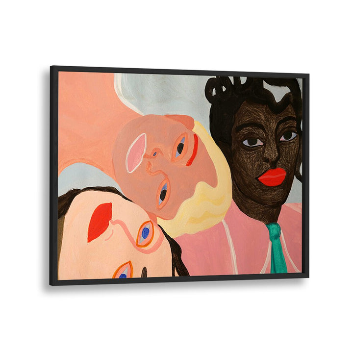 Stylish HERS, FASHION POSTERS featuring vibrant artwork of diverse faces for a modern home decor upgrade.