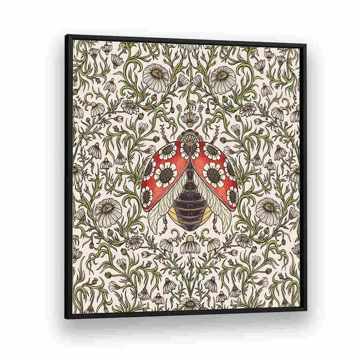 LADYBUG AND DAISY , PATTERN ART PRINTS