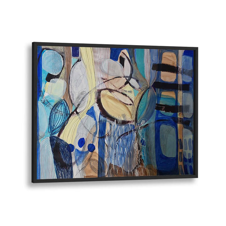 Vibrant LITTLE FISH, BIG FISH IV, ABSTRACT PAINTINGS featuring bold colors and textures for a stunning centerpiece.