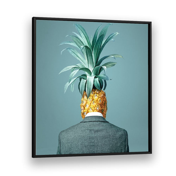 MAN WITH PINEAPPLE HEAD