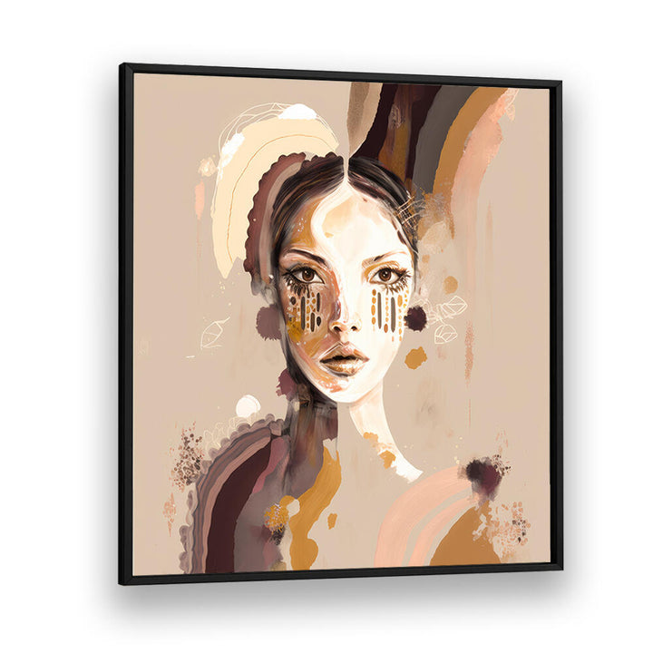 PORTRAIT OF A WOMAN WITH A SERENE EXPRESSION , PORTRAITS & FIGURATIVE ILLUSTRATIONS