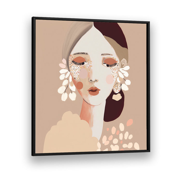 PORTRAIT OF A WOMAN WITH A CALM EXPRESSION , PORTRAITS & FIGURATIVE ILLUSTRATIONS