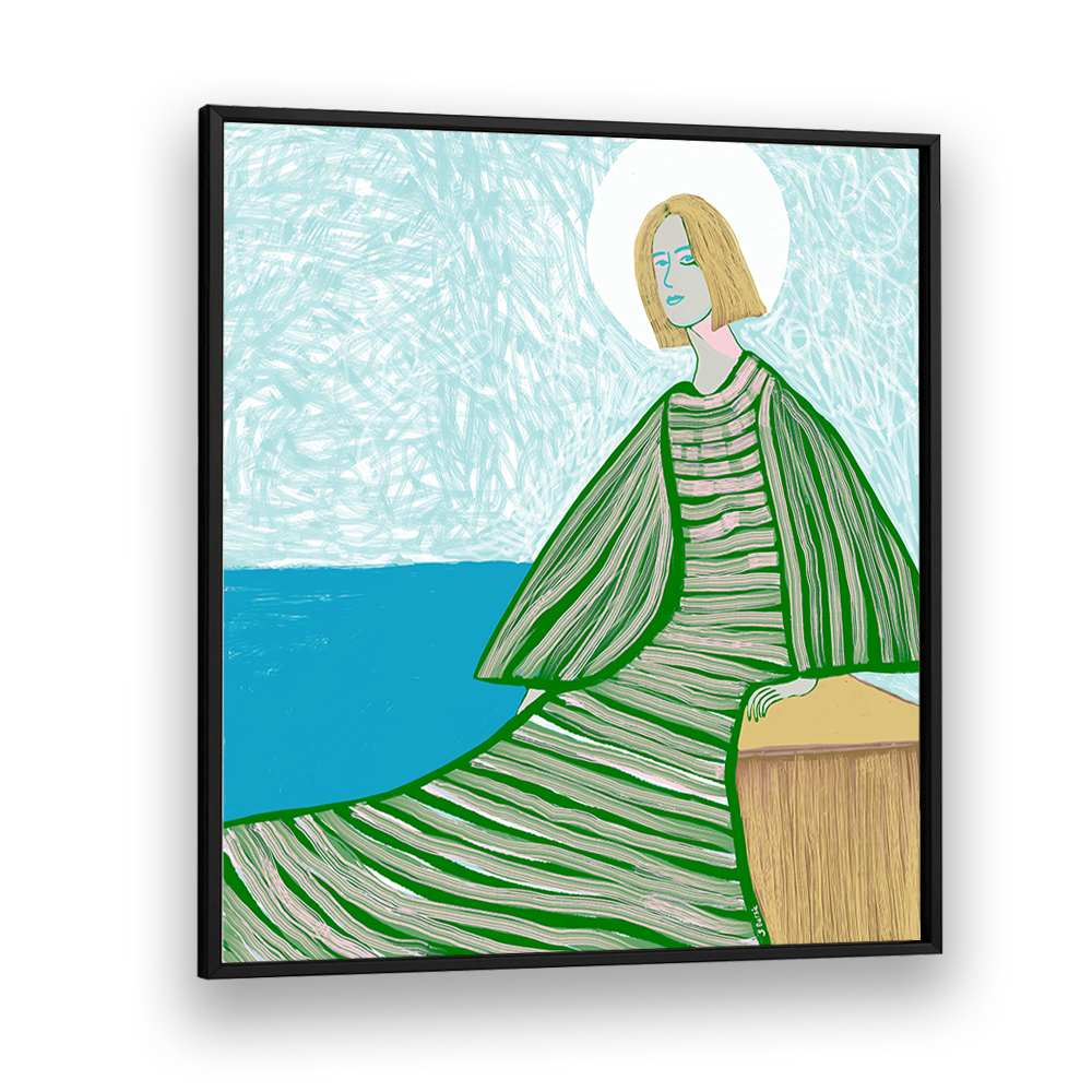 SERENE WOMAN BY WATER