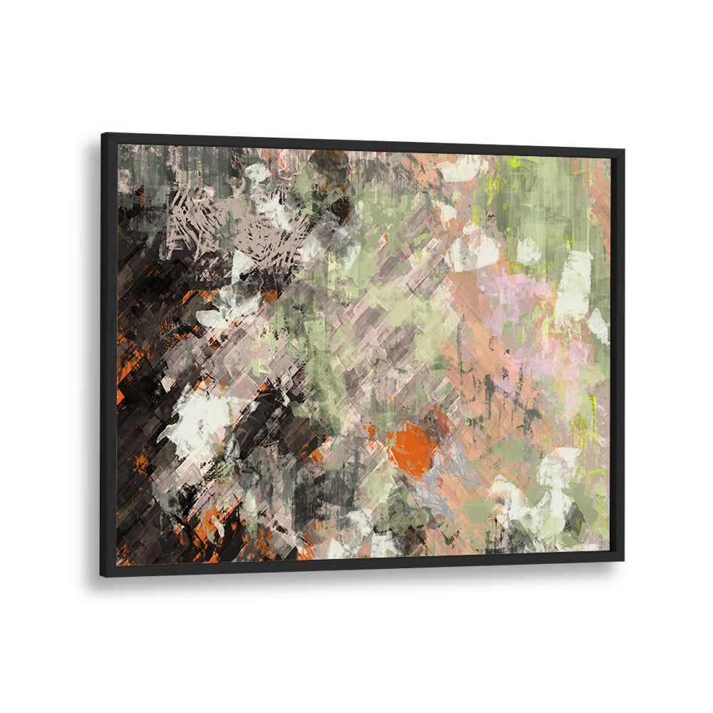 Abstract painting "SHIPS THAT PASS IN THE NIGHT" features earthy tones, enhancing your space with emotion and artistry.