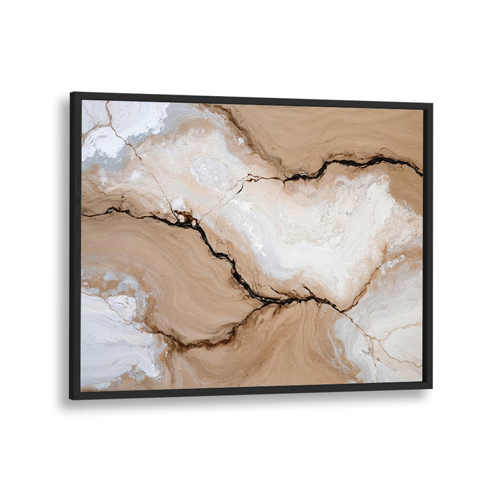 Striated Fractures, abstract paintings showcase intricate designs in natural hues, perfect for elegant decor.
