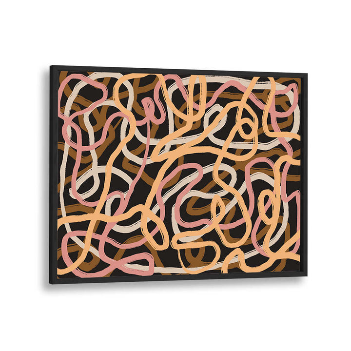 TANGLED COLORFUL LINES , ABSTRACT PAINTINGS