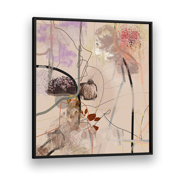 Colorful Winter Garden, Abstract Paintings enriching home decor with vibrant creativity and natural inspiration.