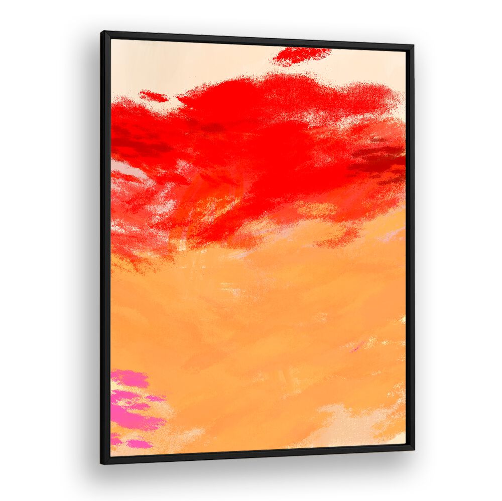 Vibrant sunset hues in TORRID DAY II, ABSTRACT PAINTINGS, perfect for brightening any space.