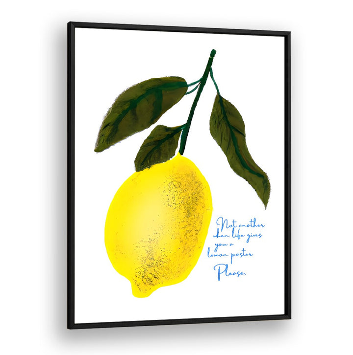 NOT ANTOHER LEMON , KITCHEN POSTERS feature a bold lemon design with playful text to brighten your kitchen decor.